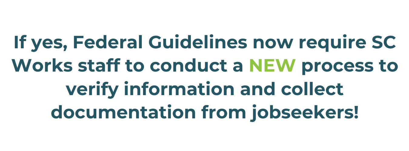 Sc works new verification process 